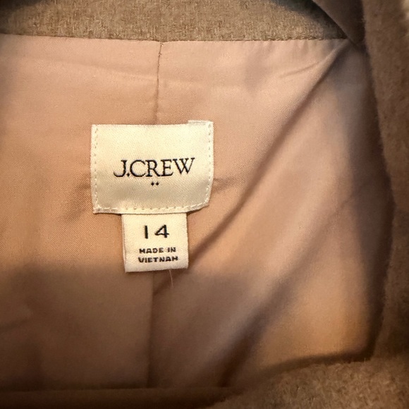 Jcrew Factory Women’s Camel Wool-Blend Stand-Collar Coat - Picture 2 of 7
